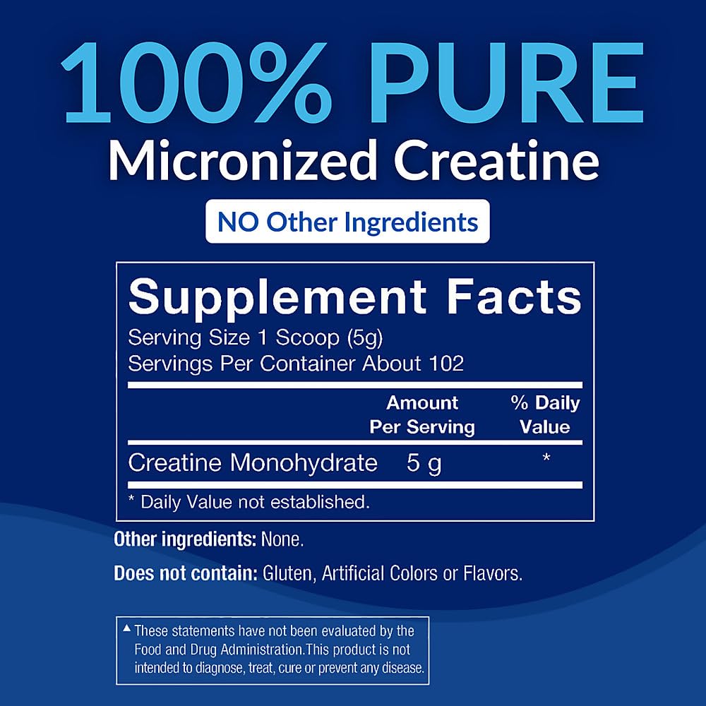 BodyTech Creatine Monohydrate Powder 18 oz, 102 Servings