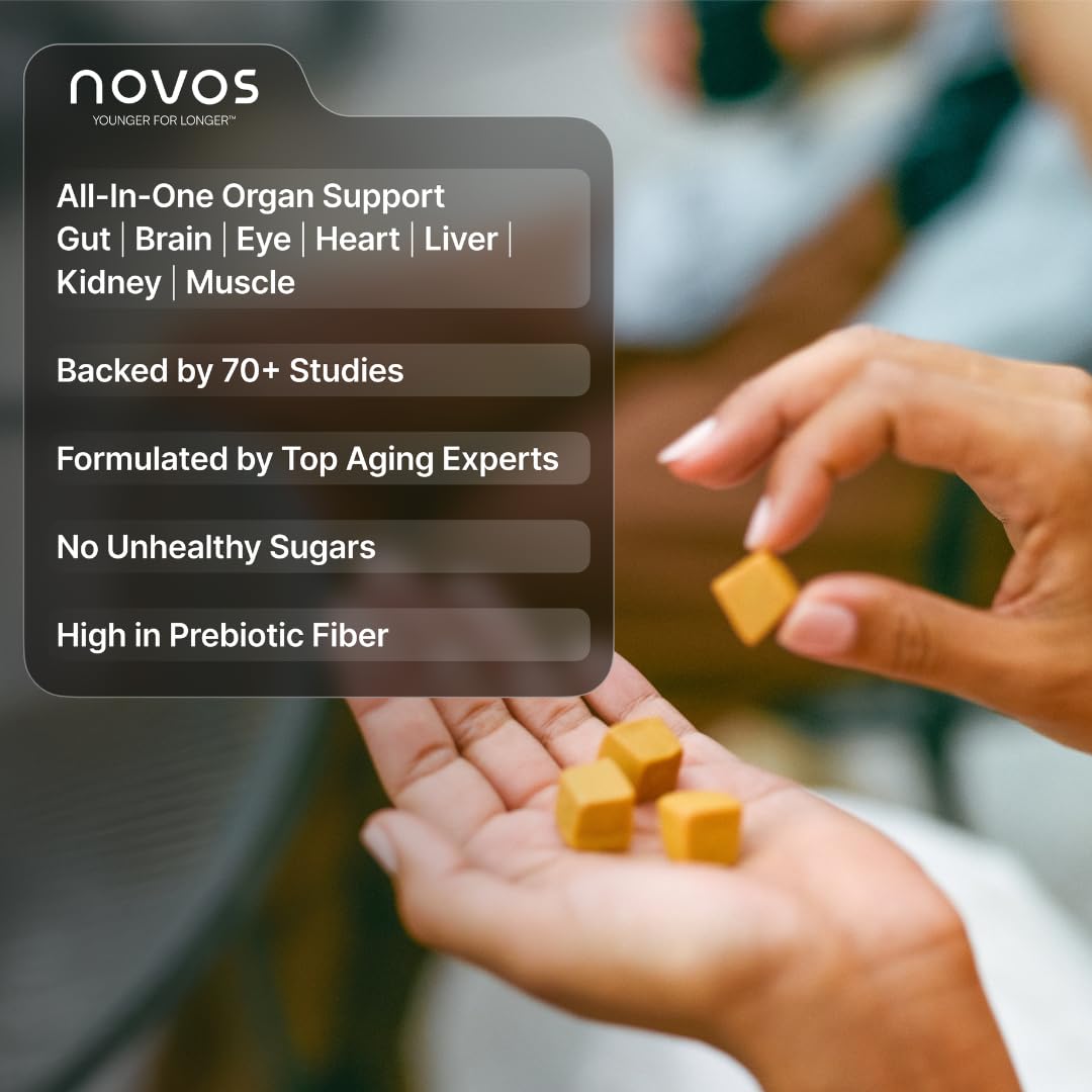 Novos Vital Chews All-In-One Organ Support Gummy 120 Count