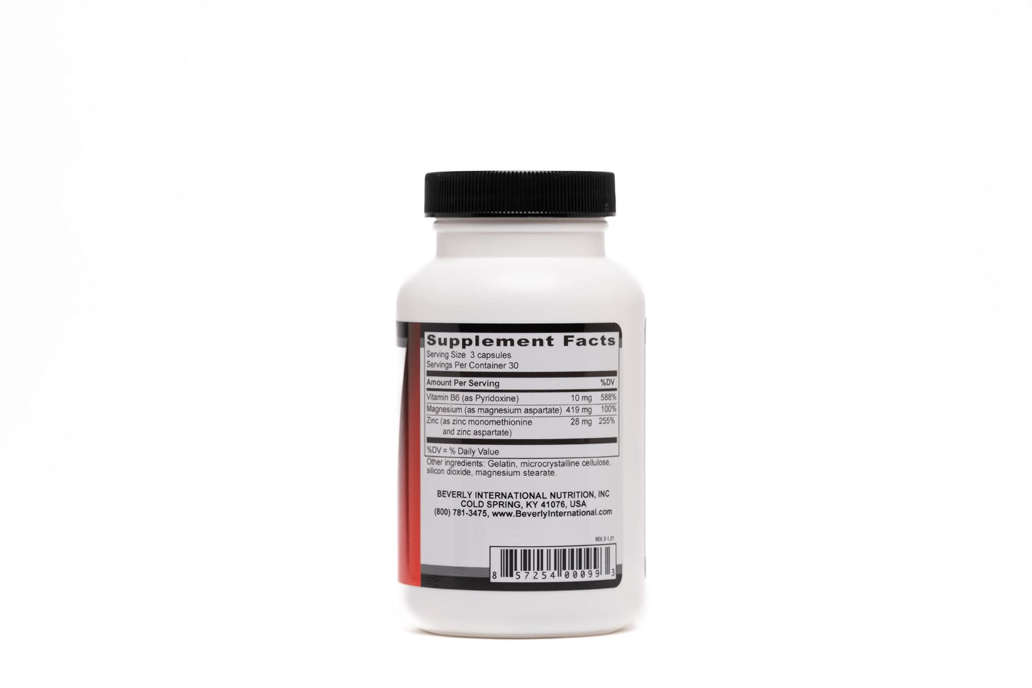 Beverly International ZMA 2000 Zinc Magnesium Aspartate Capsules, 90 Count