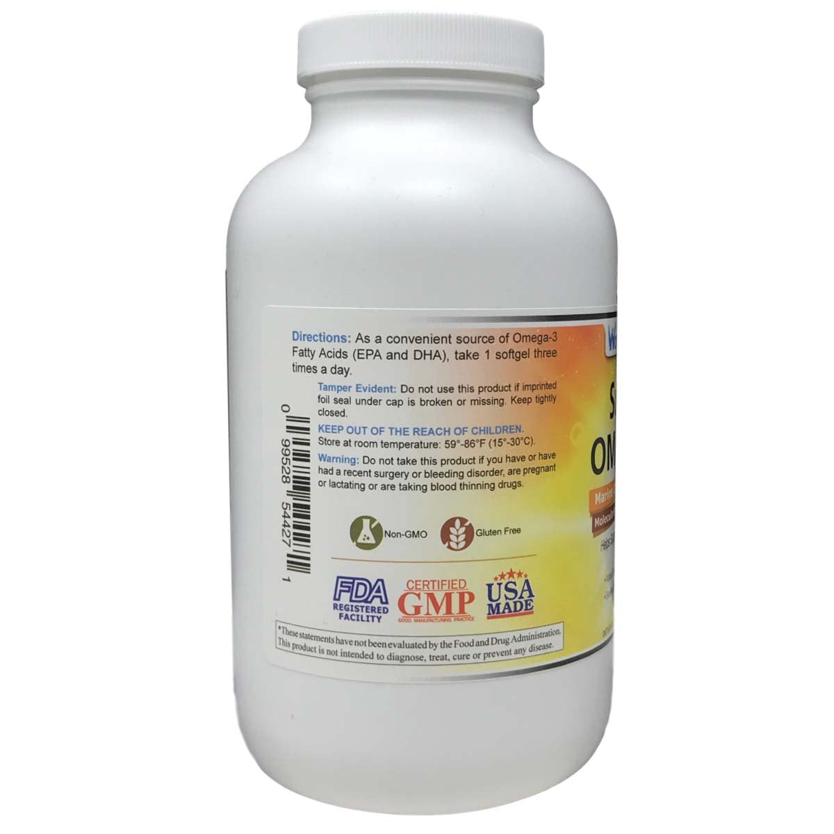 Wonder Laboratories Super Omega-3 Marine Lipid Concentrate Softgels 270