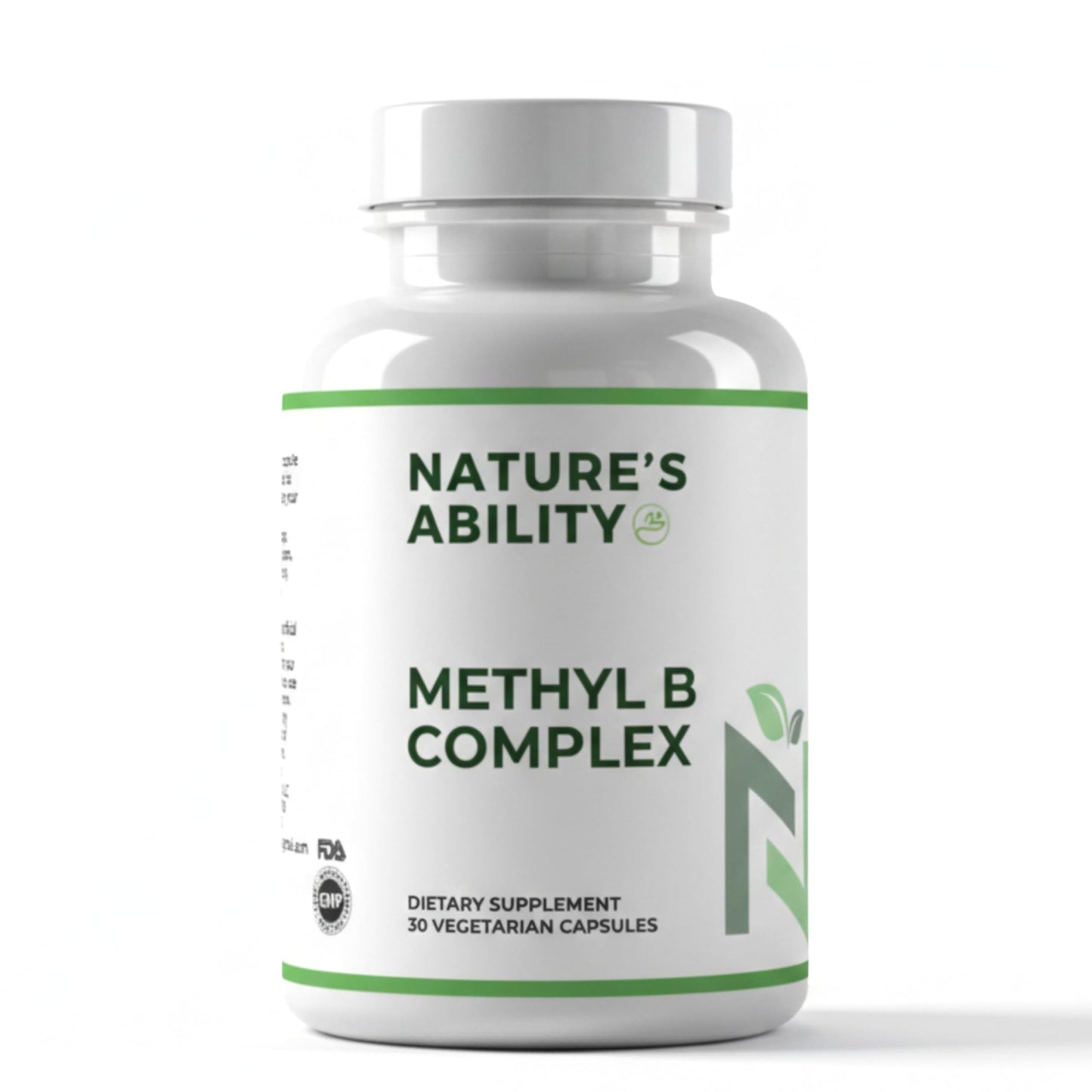 NATURE'S ABILITY Methyl B Complex Capsules, 30 Count