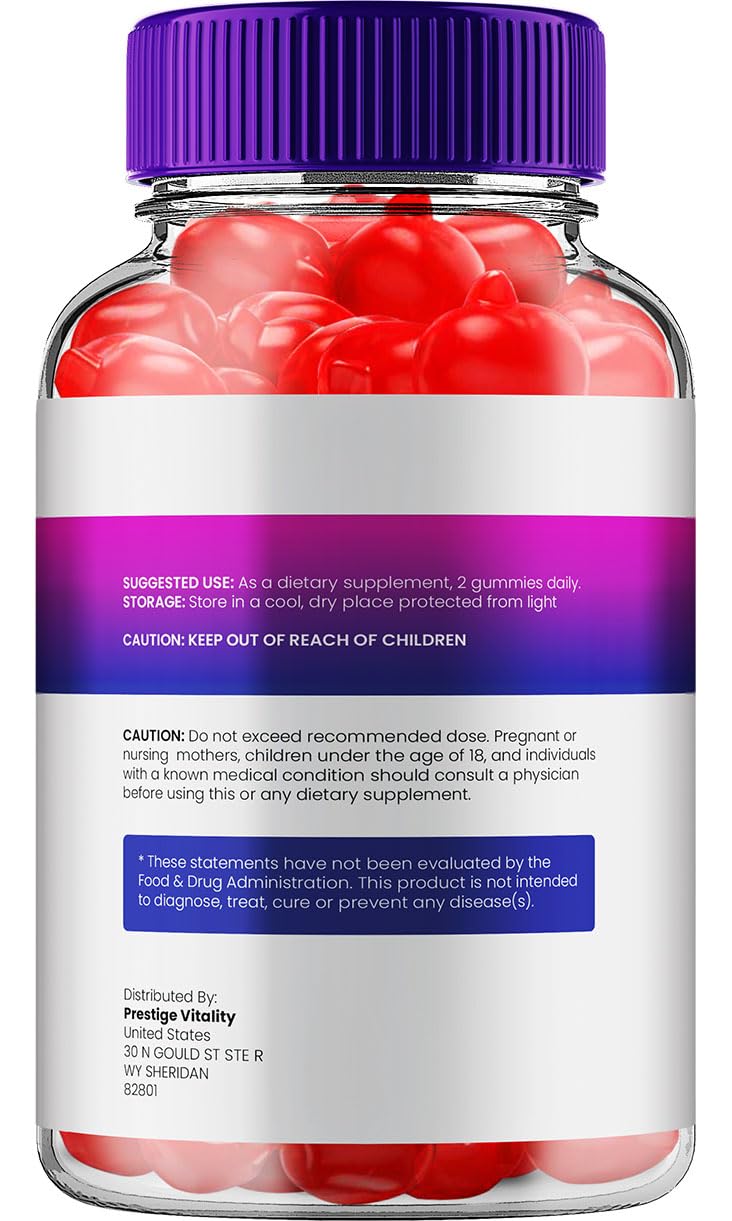 Indelo Fast Ripped ACV Gummies, 1000 mg Apple Cider Vinegar, 60 Gummies