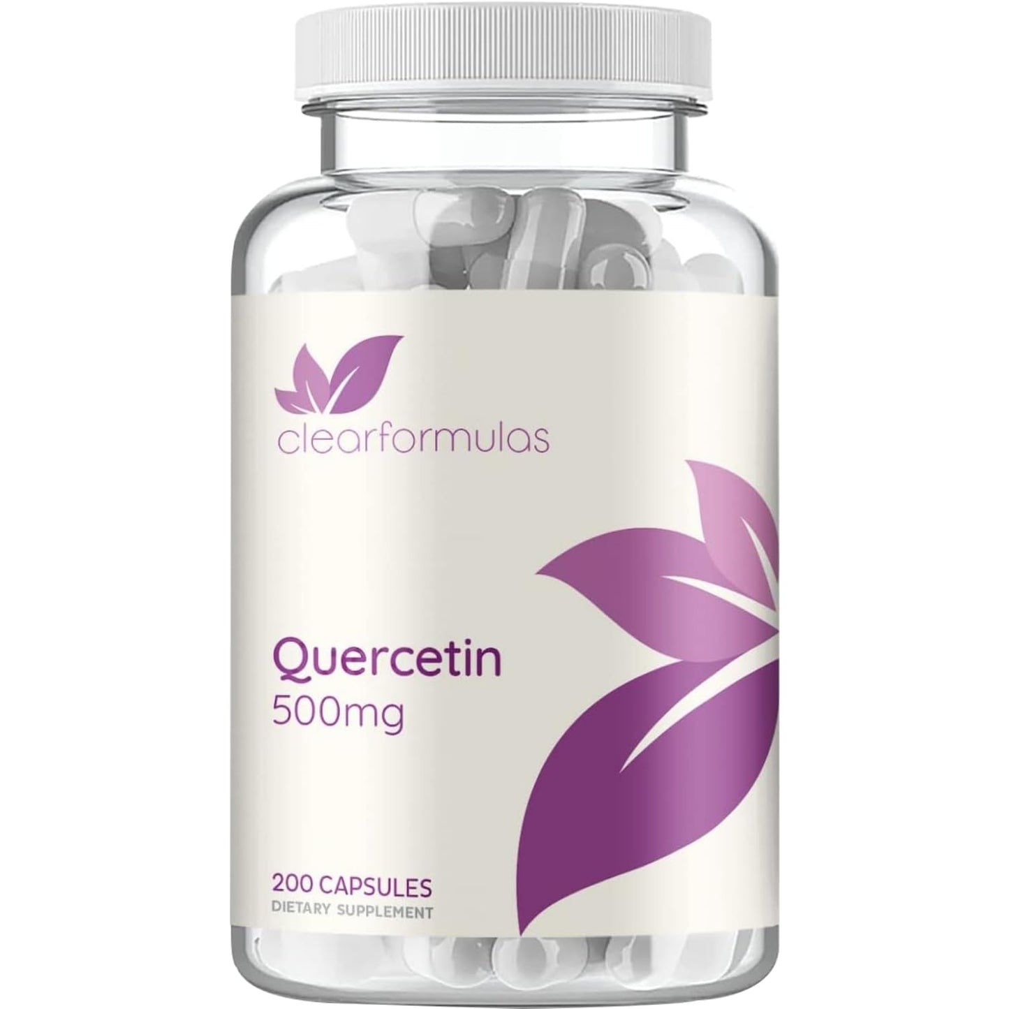 Clear Formulas Quercetin 500mg Capsules, 200 Count