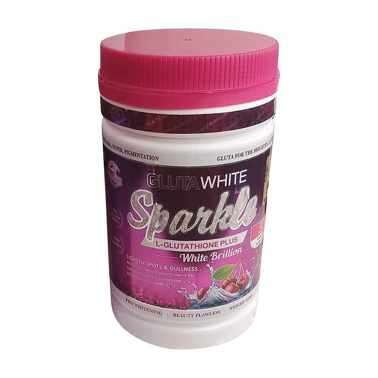 Supream gluta GLUTA White Sparkle L-GLUTATHIONE Plus Best 2X Skin WHITENING Supplement 750G Powder 72 Count