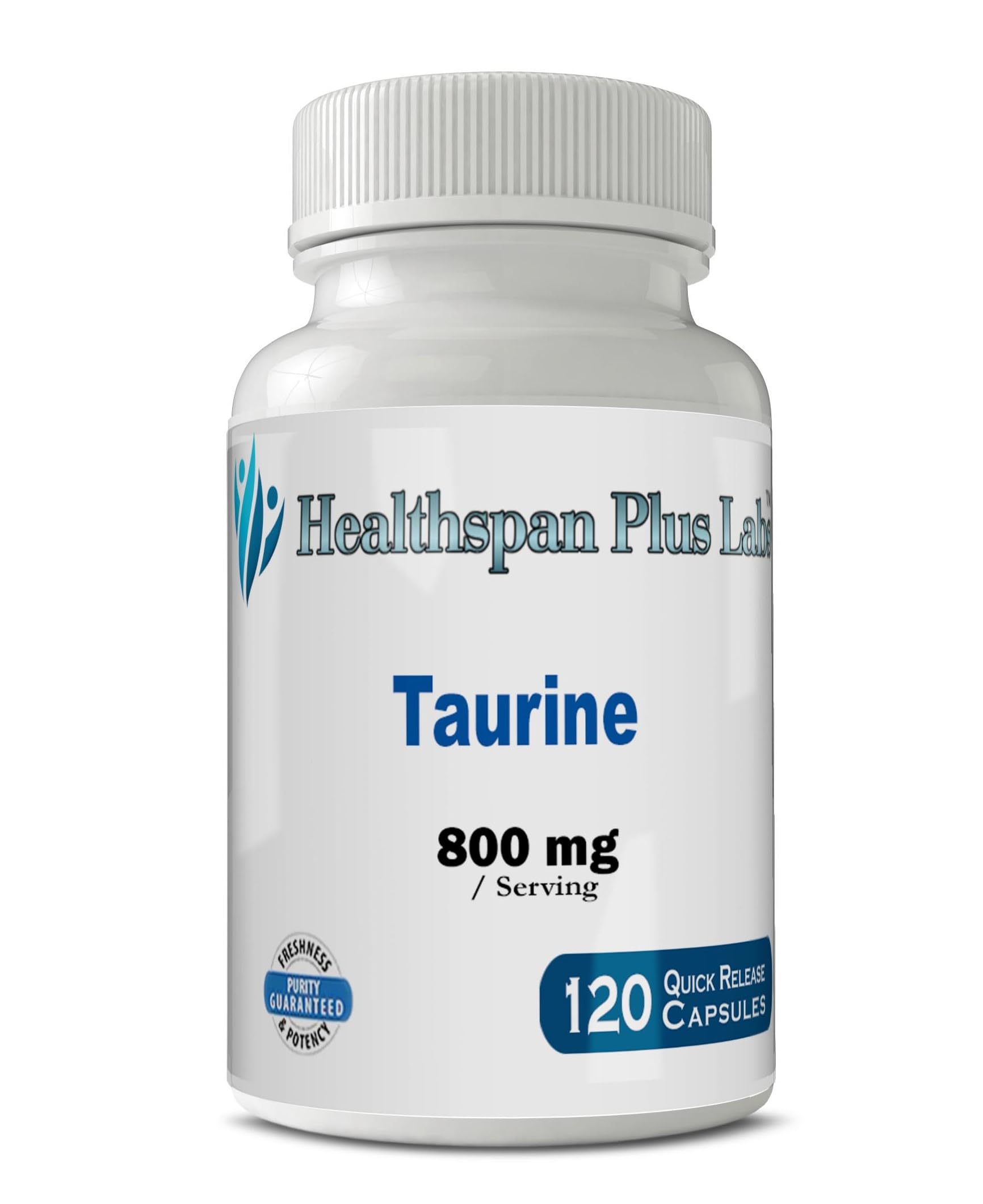 HealthSpan Plus Labs Taurine 800mg Capsules 120 Count