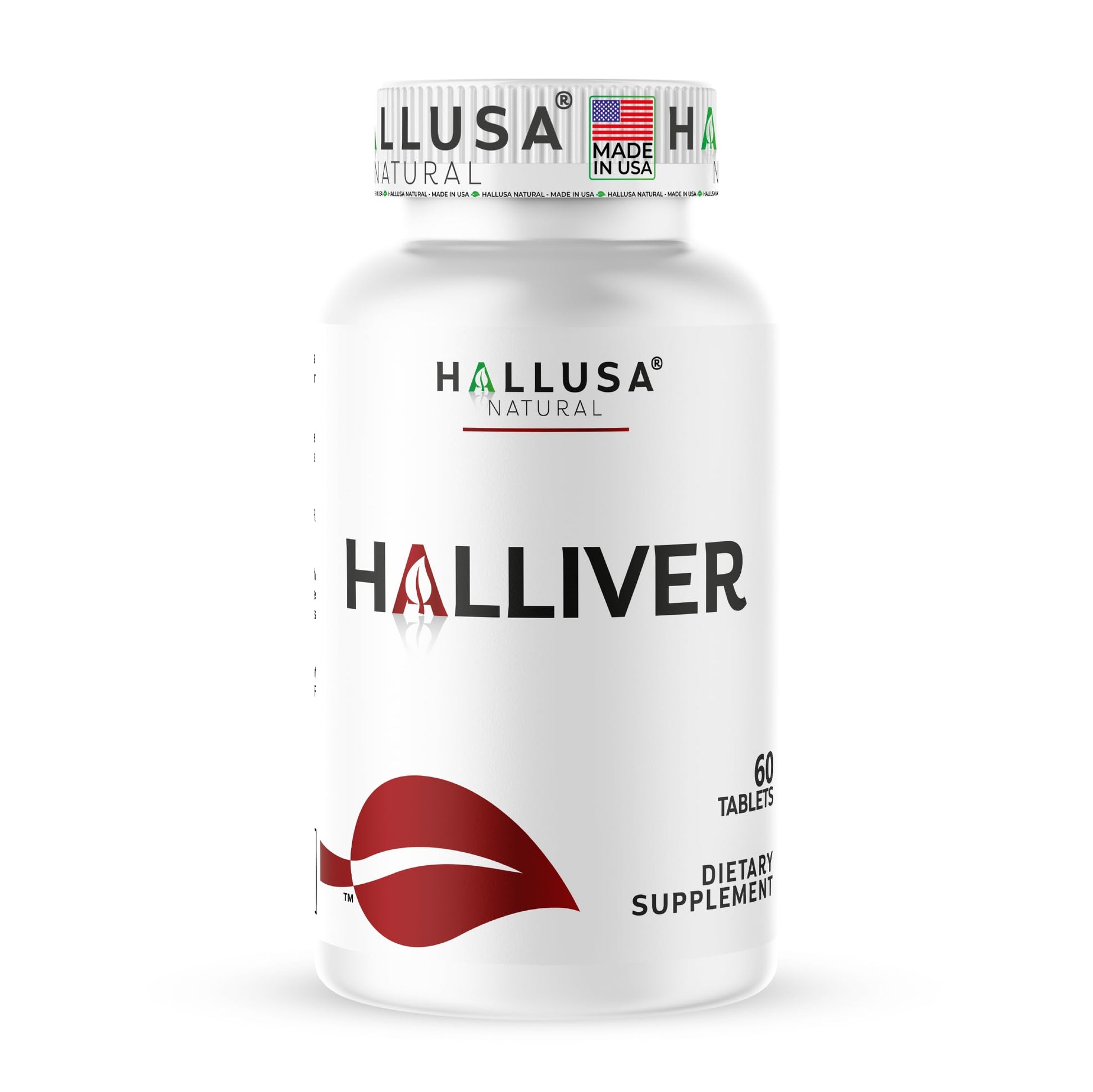 Hallusa Natural Halliver Liver Supplement with Milk Thistle, 60 Tablets
