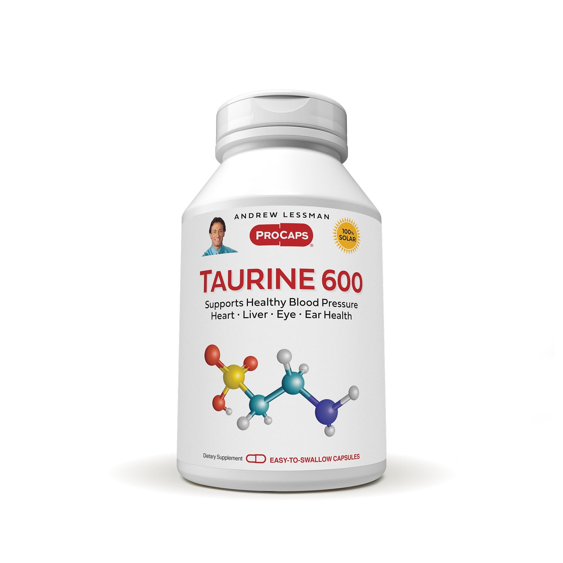 ANDREW LESSMAN Taurine 600-60 Capsules, 60 Count