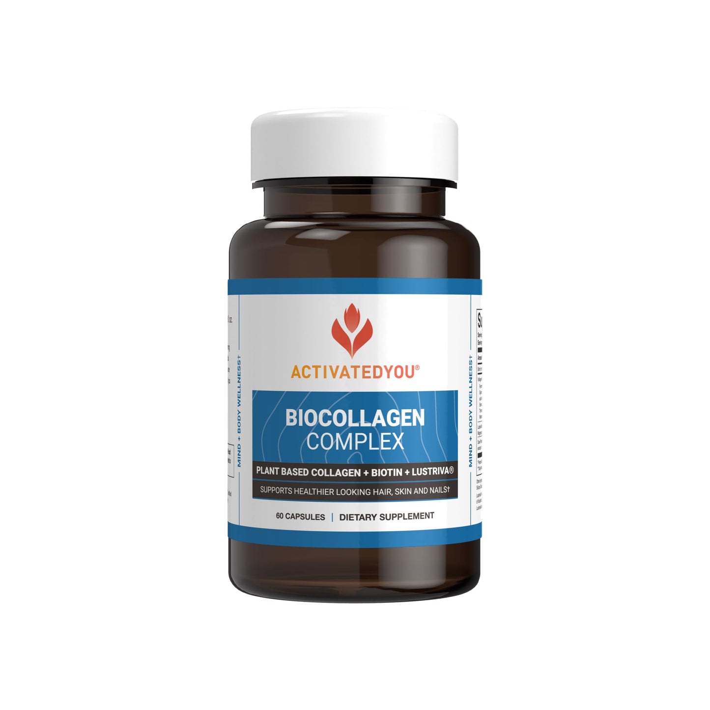 ActivatedYou BioCollagen Complex Plant-Based Collagen Support Softgels 60 Count