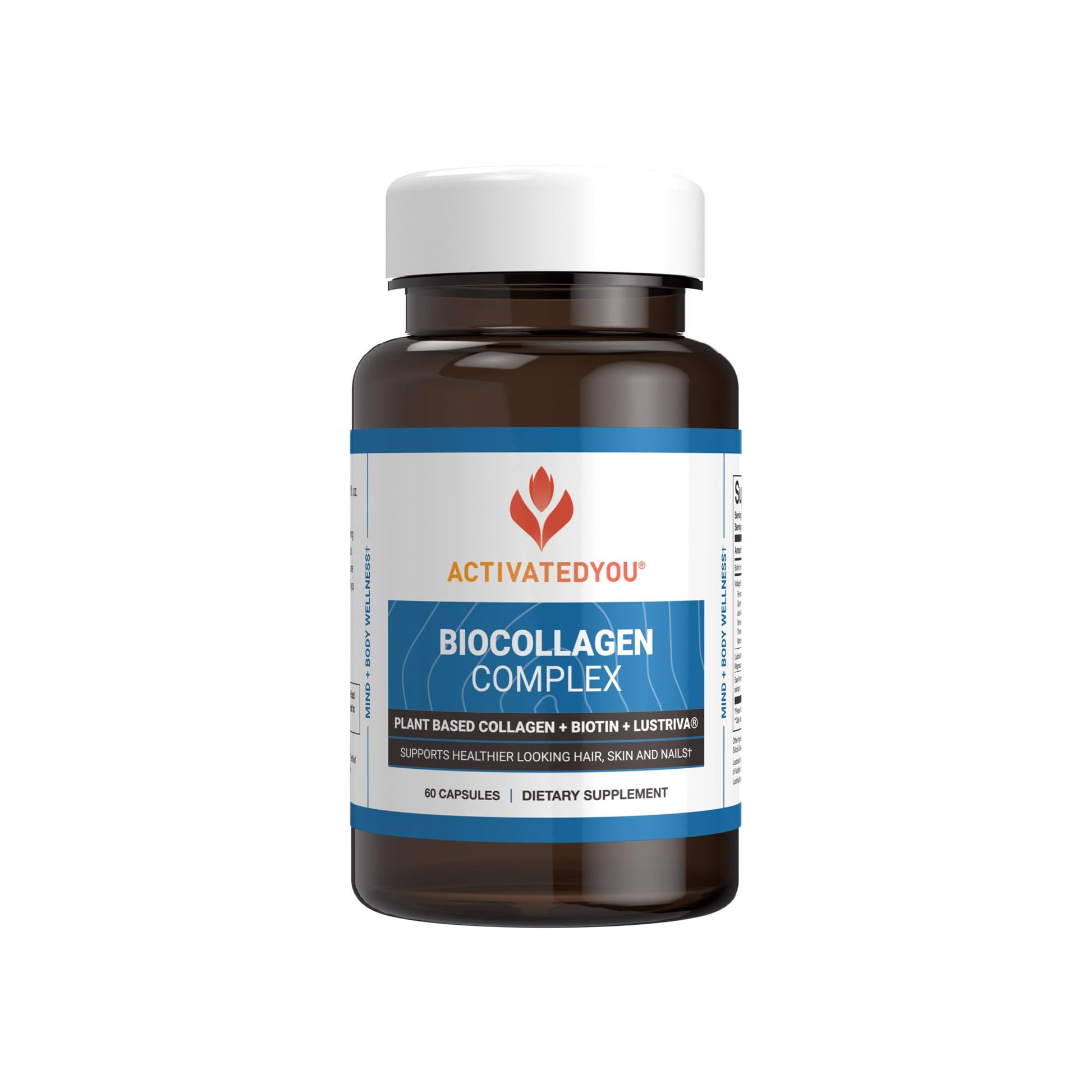 ActivatedYou BioCollagen Complex Plant-Based Collagen Support Softgels 60 Count