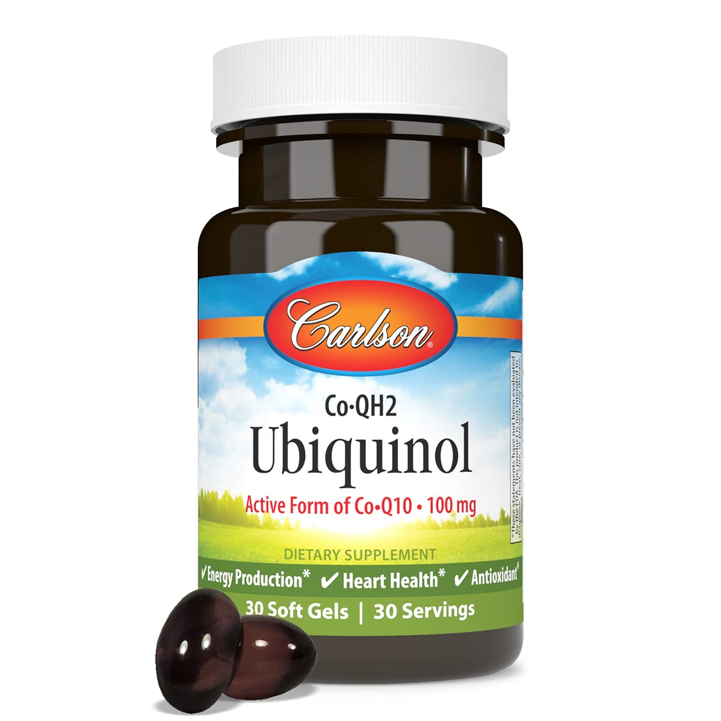 Carlson CO-QH Ubiquinol Softgels, 30