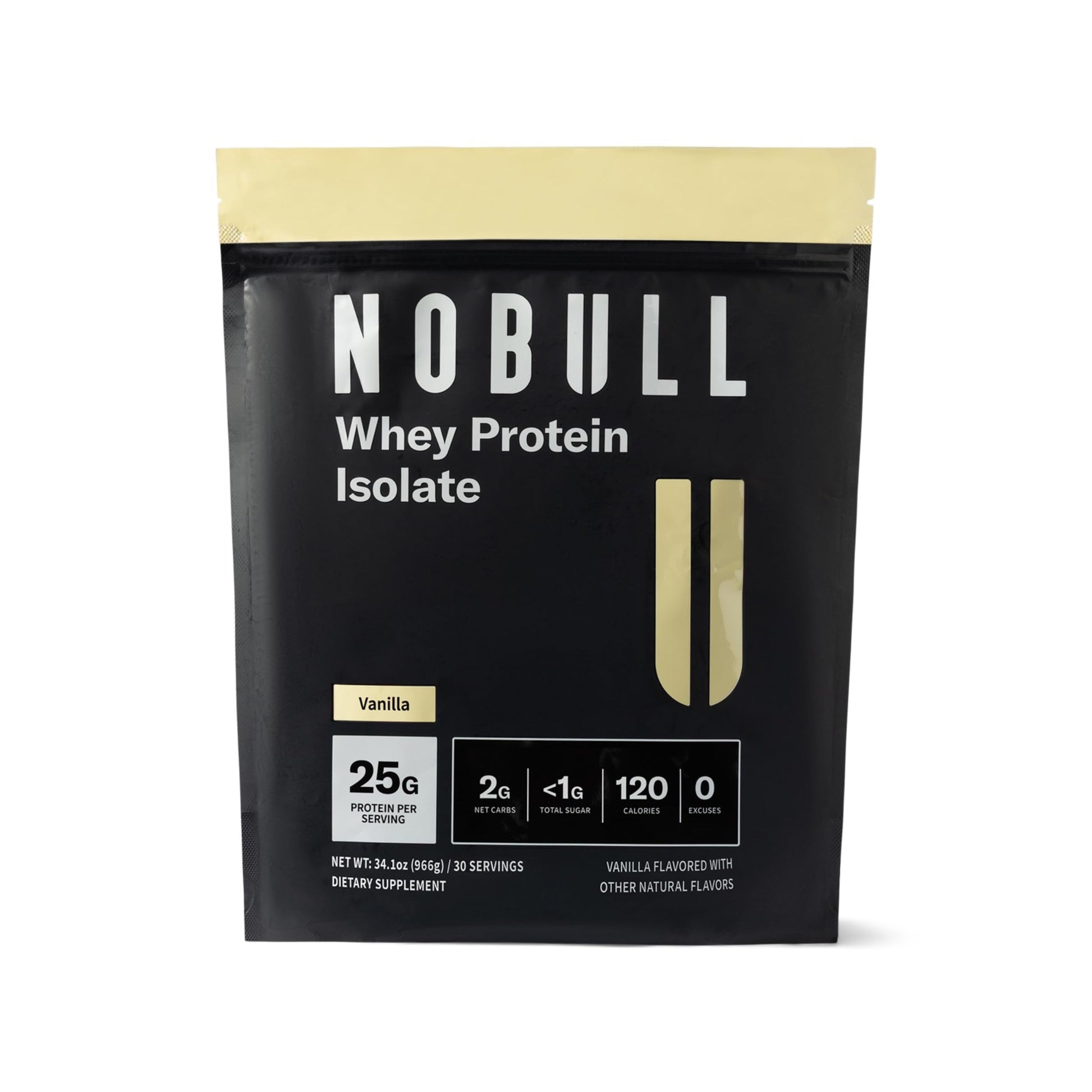 NOBULL Grass-Fed Whey Protein Isolate Powder 33.6 oz