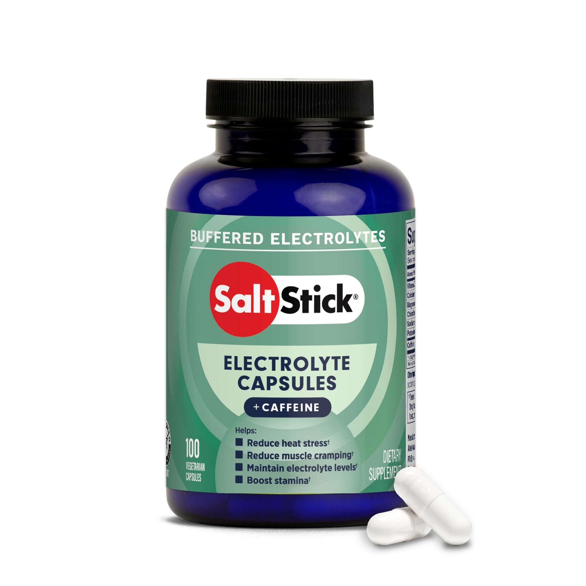 SaltStick Electrolytes with Caffeine Capsule 110 Count