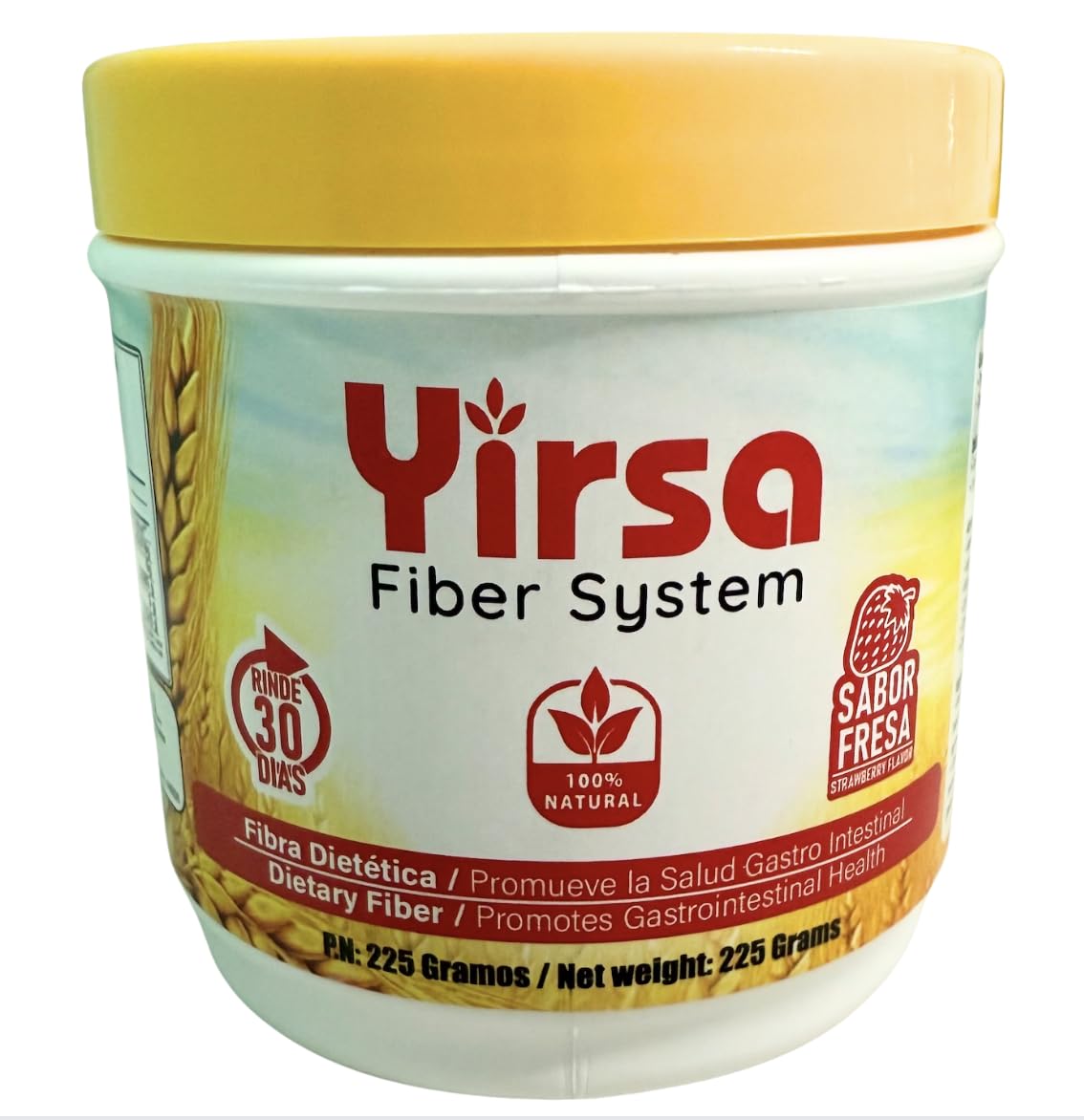 Yirsa Fiber System Strawberry Powder 7.94 oz