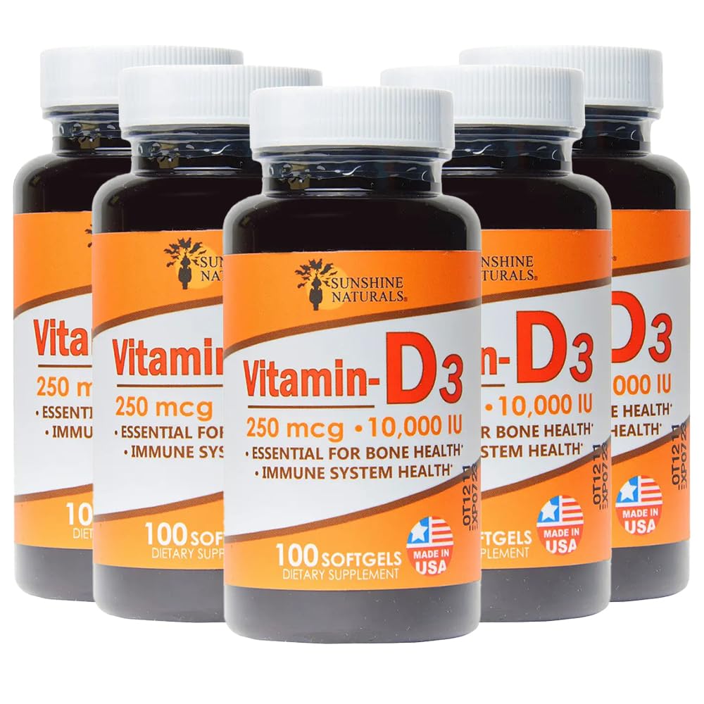 Sunshine Naturals Vitamin D3 Softgels 500