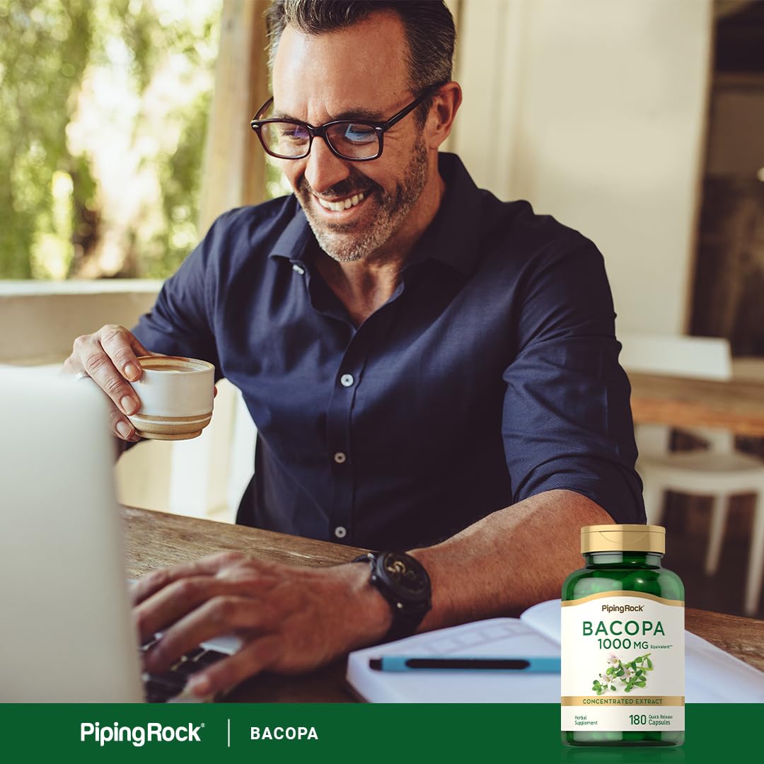 Piping Rock Bacopa Monnieri Supplement Capsule 180 Capsules