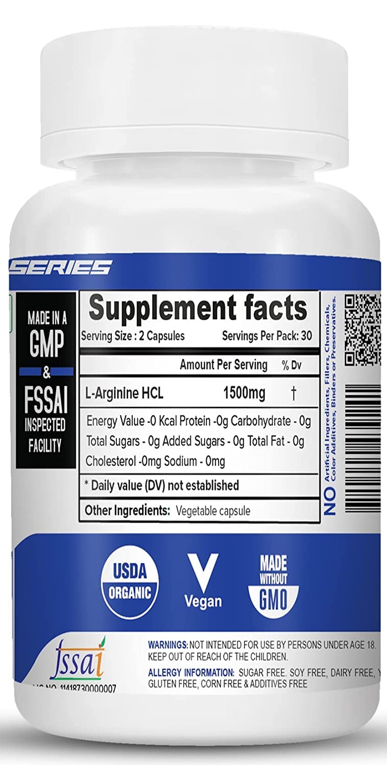 NutriJa L-Arginine HCL Powder, 1 Pack