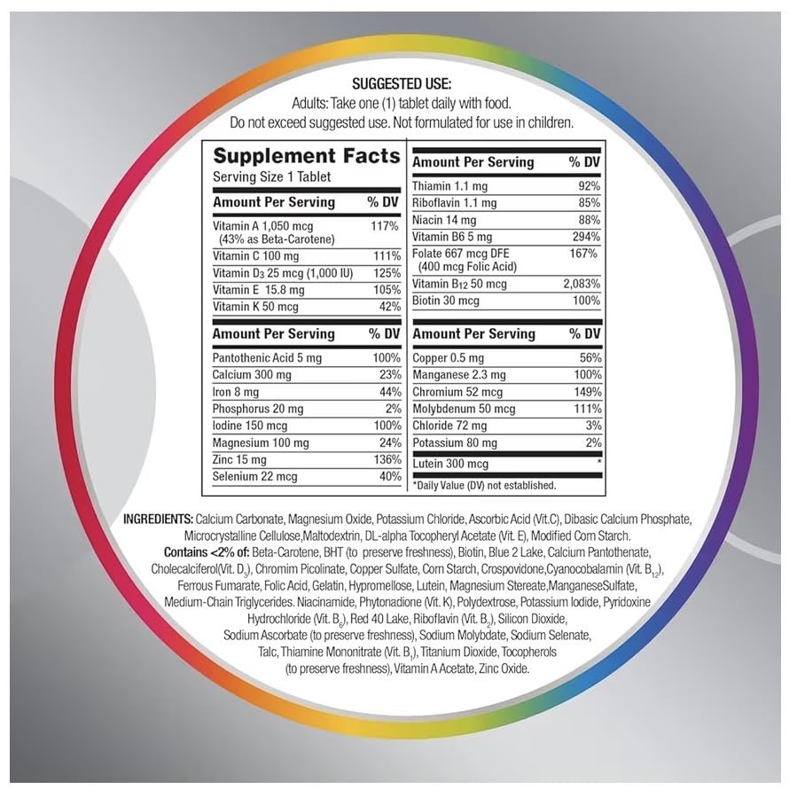 Generic Silver Women 50 Plus Multivitamin for Women, Capsule, 275 Count
