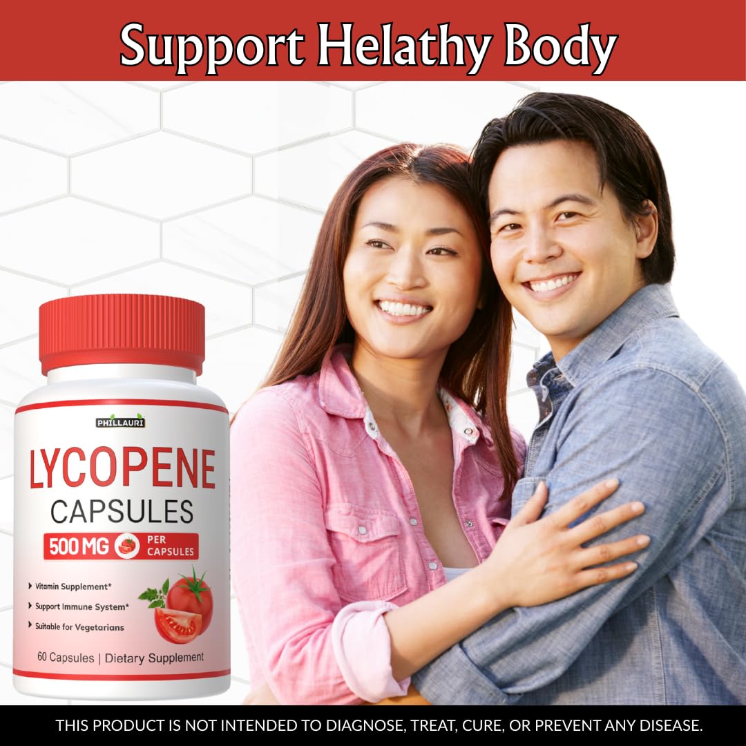 Phillauri Lycopene Supplements for Men Capsules, 300 Capsules