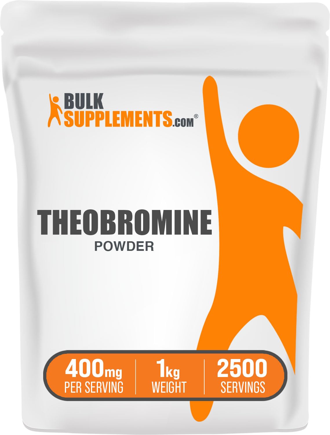 BulkSupplements Theobromine Powder, 1 kg (2.2 lb), 2500 Servings