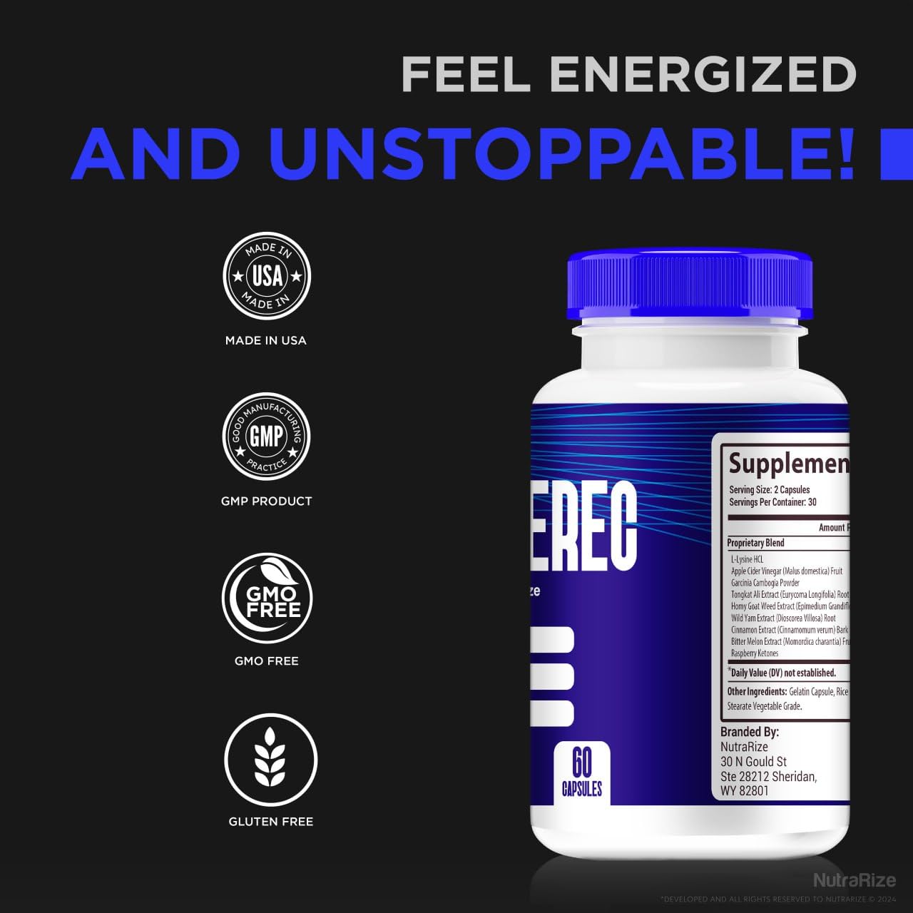NutraRize Endoterec Capsules, 120 Capsules