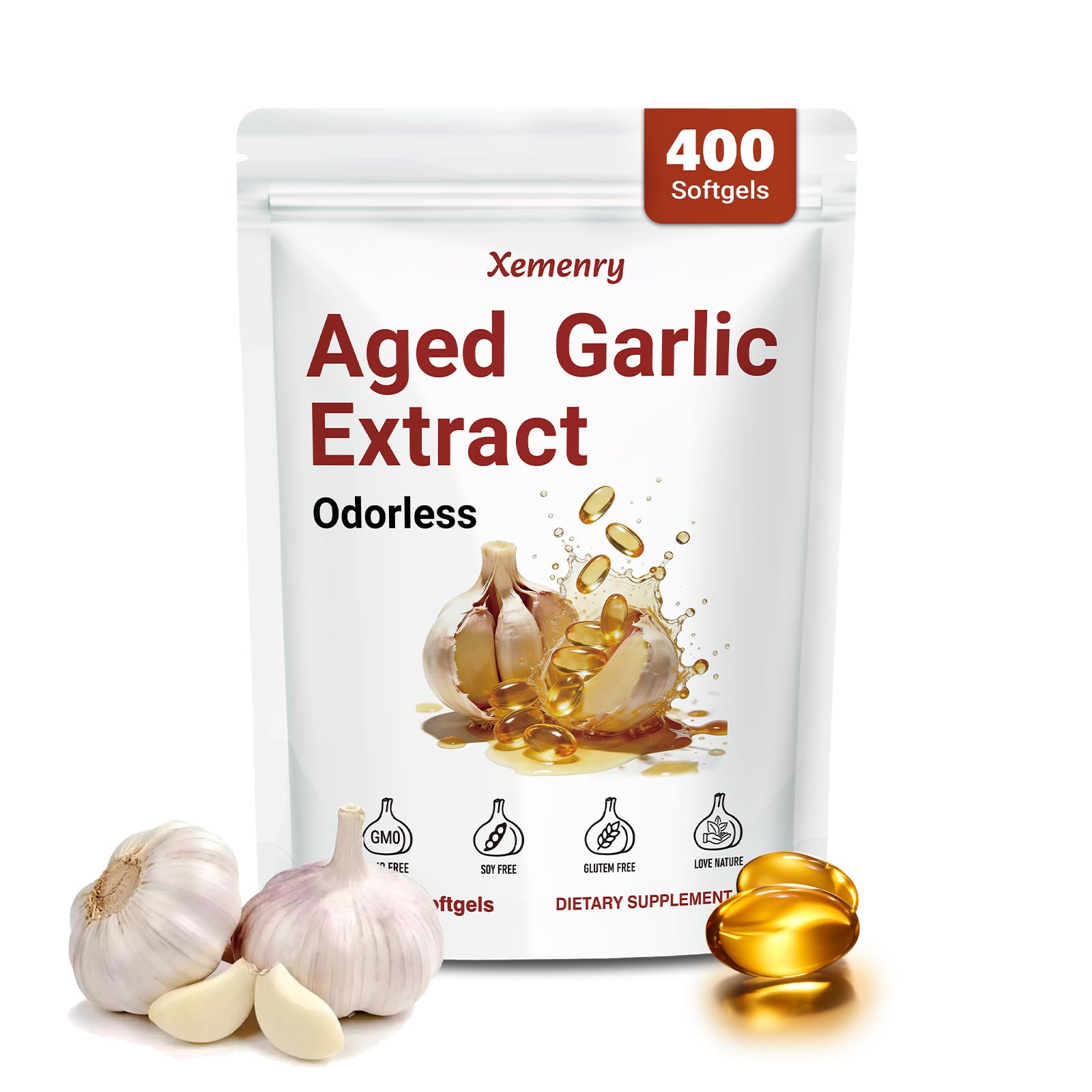 Xemenry Aged Garlic Extract Softgels 400