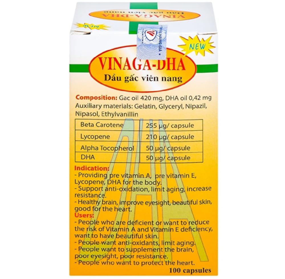 senseOfeeling VINAGA-DHA Gac Oil Softgels 400