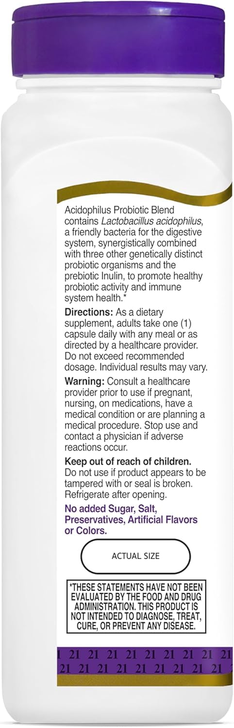 21st Century Acidophilus Probiotic Blend Capsules 450 Capsules