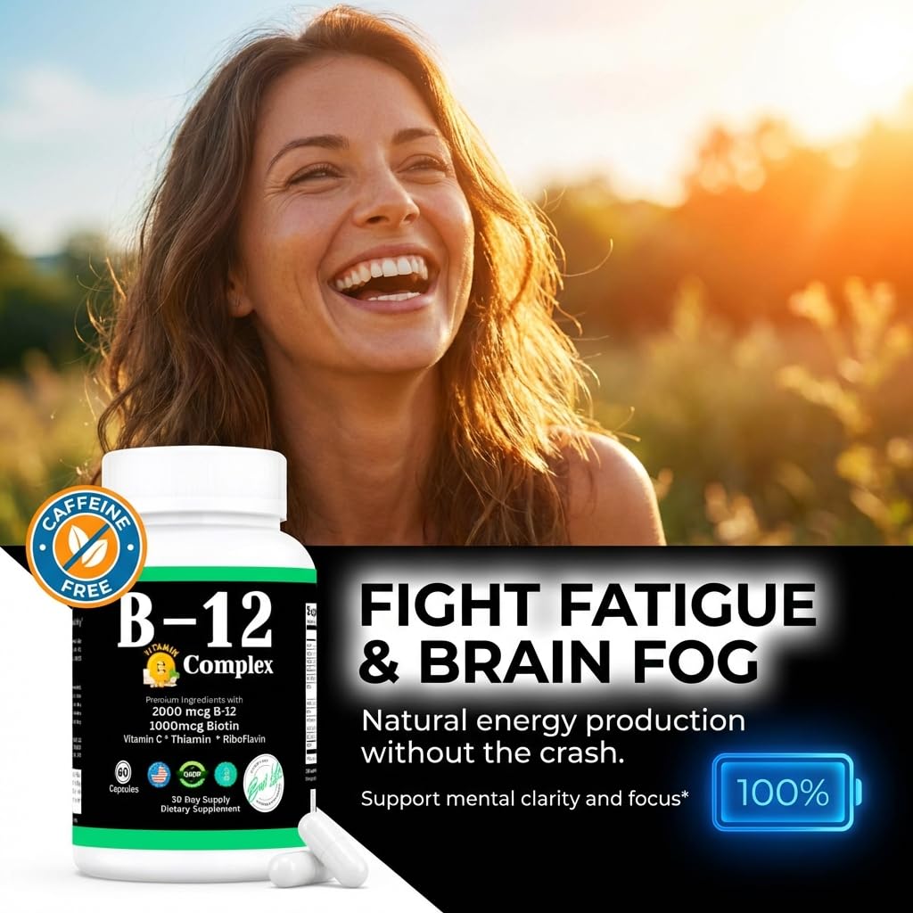 THIS LITTLE HOUSE OF MINE B-12 Vitamin Complex 2000mcg with Vitamin C Tablet, 60 Count