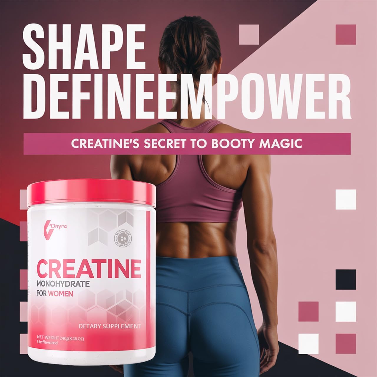 SERSANVE Creatine Monohydrate Powder 30 Servings