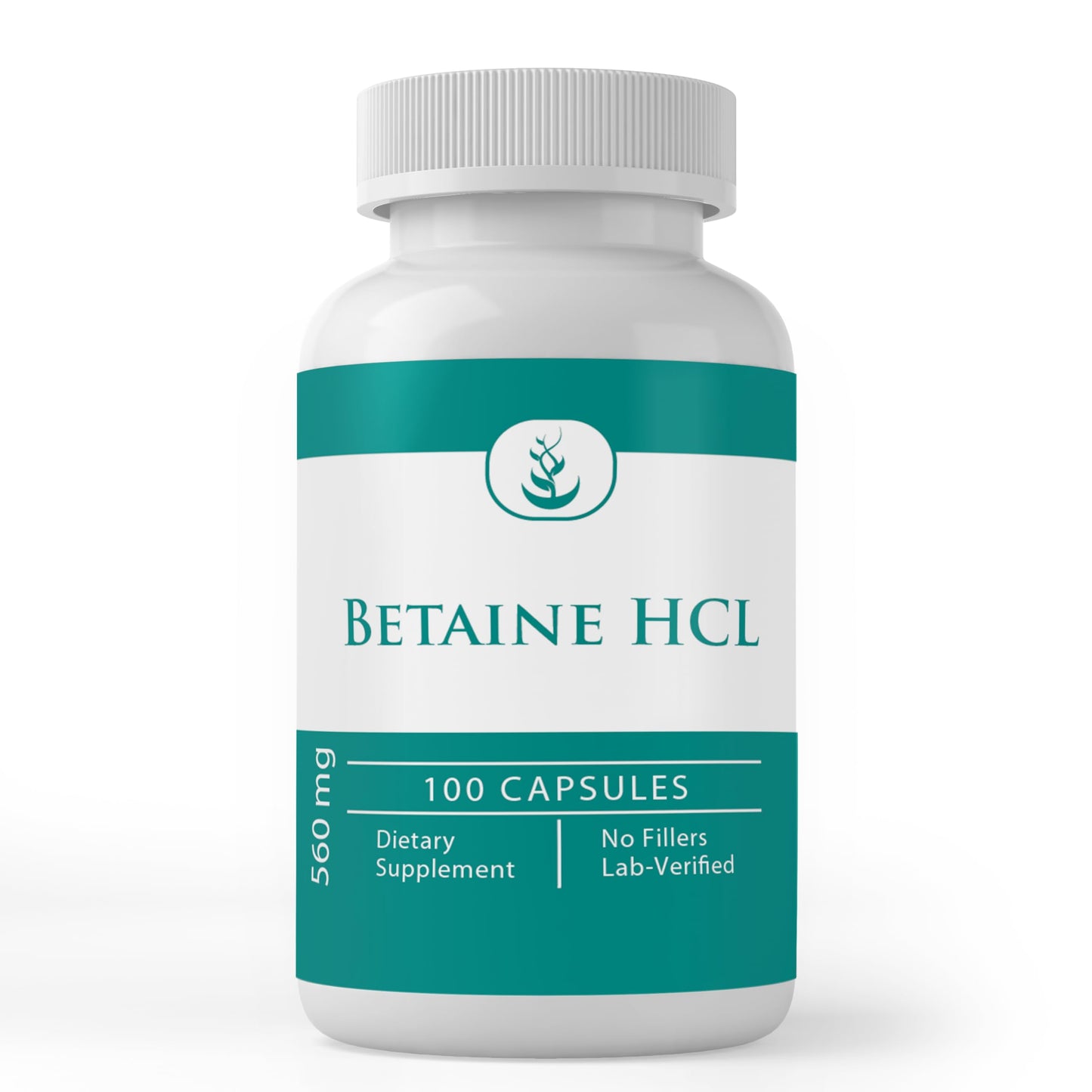 PURE ORIGINAL INGREDIENTS Betaine HCL Capsules 100 Capsules