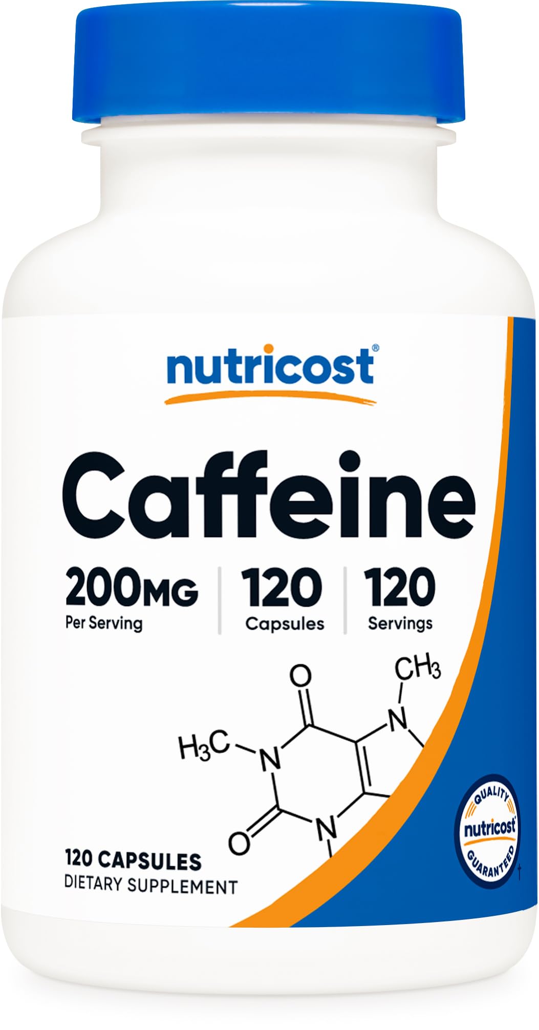 Nutricost Caffeine Pills 200mg Capsules 120 Count
