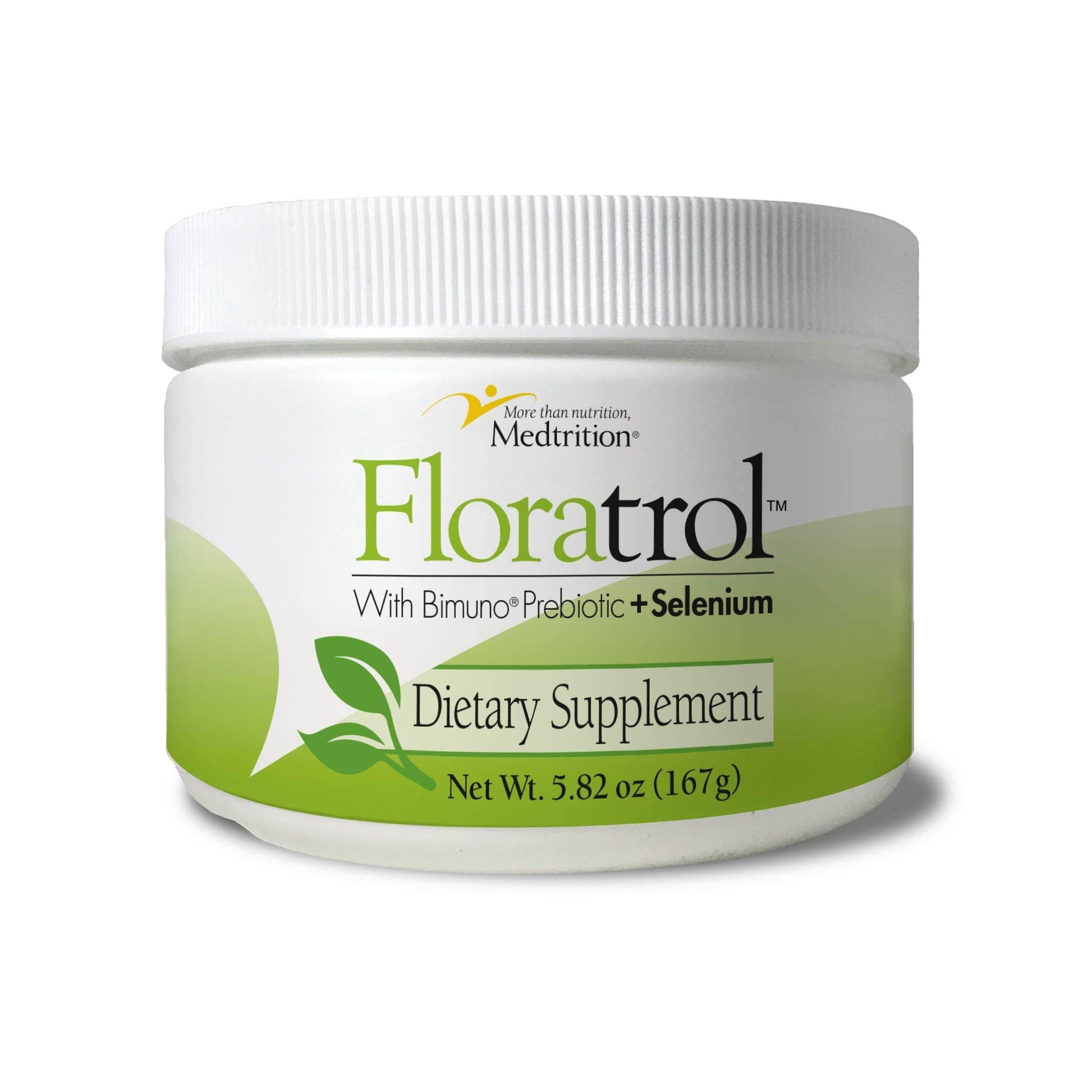 Medtrition Floratrol Prebiotic Fiber Powder for Digestive Health with Bimuno GOS Prebiotic + Selenium, 5.89 Ounce
