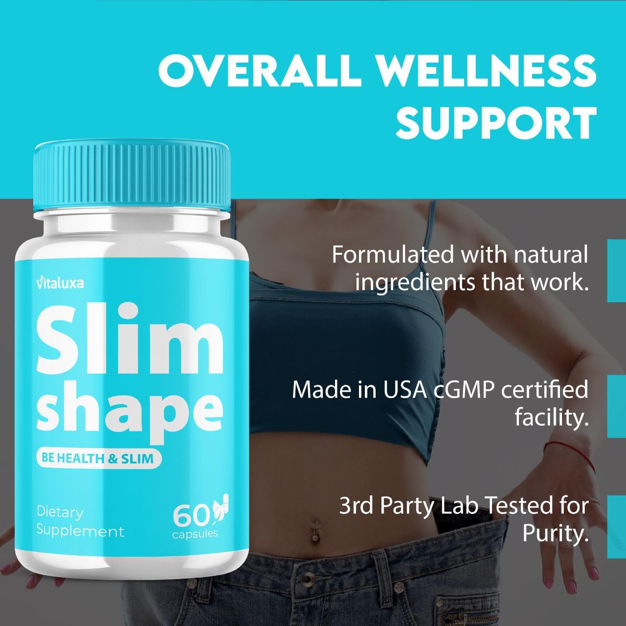 Vitaluxa SlimShape Capsules 180 Count