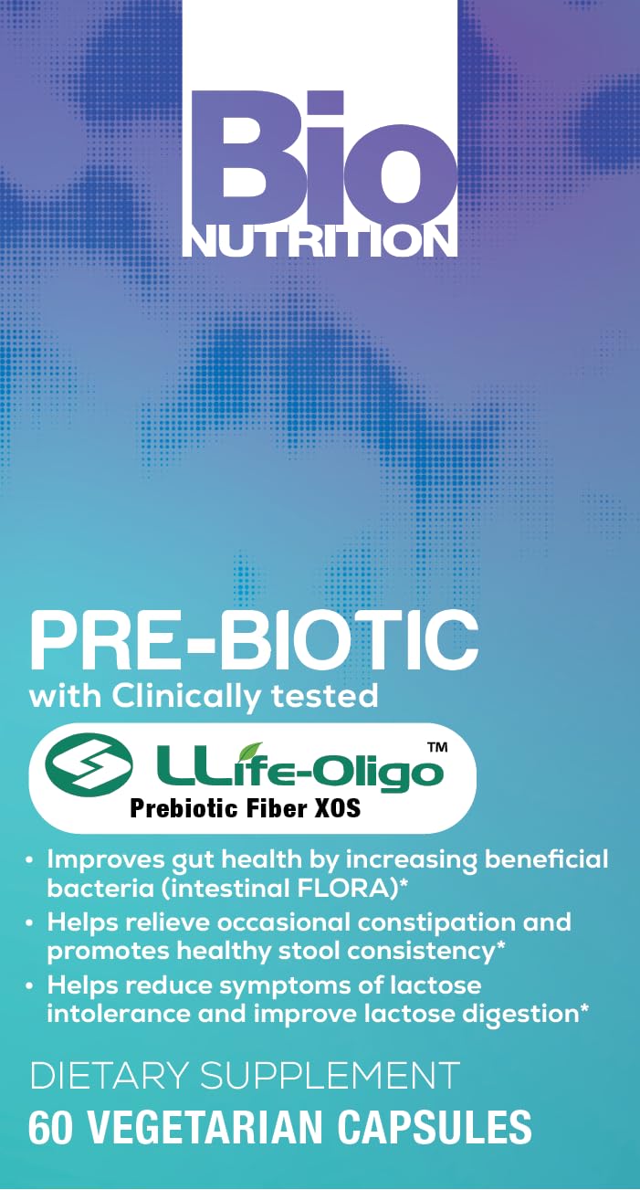 Bio Nutrition Pre-Biotic with Life-Oligo® Prebiotic Fiber XOS 60 Capsules