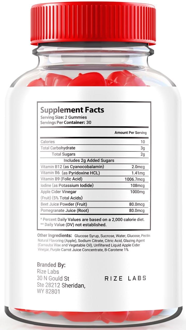 Rize Labs Keto ACV Luxe 60 Gummies