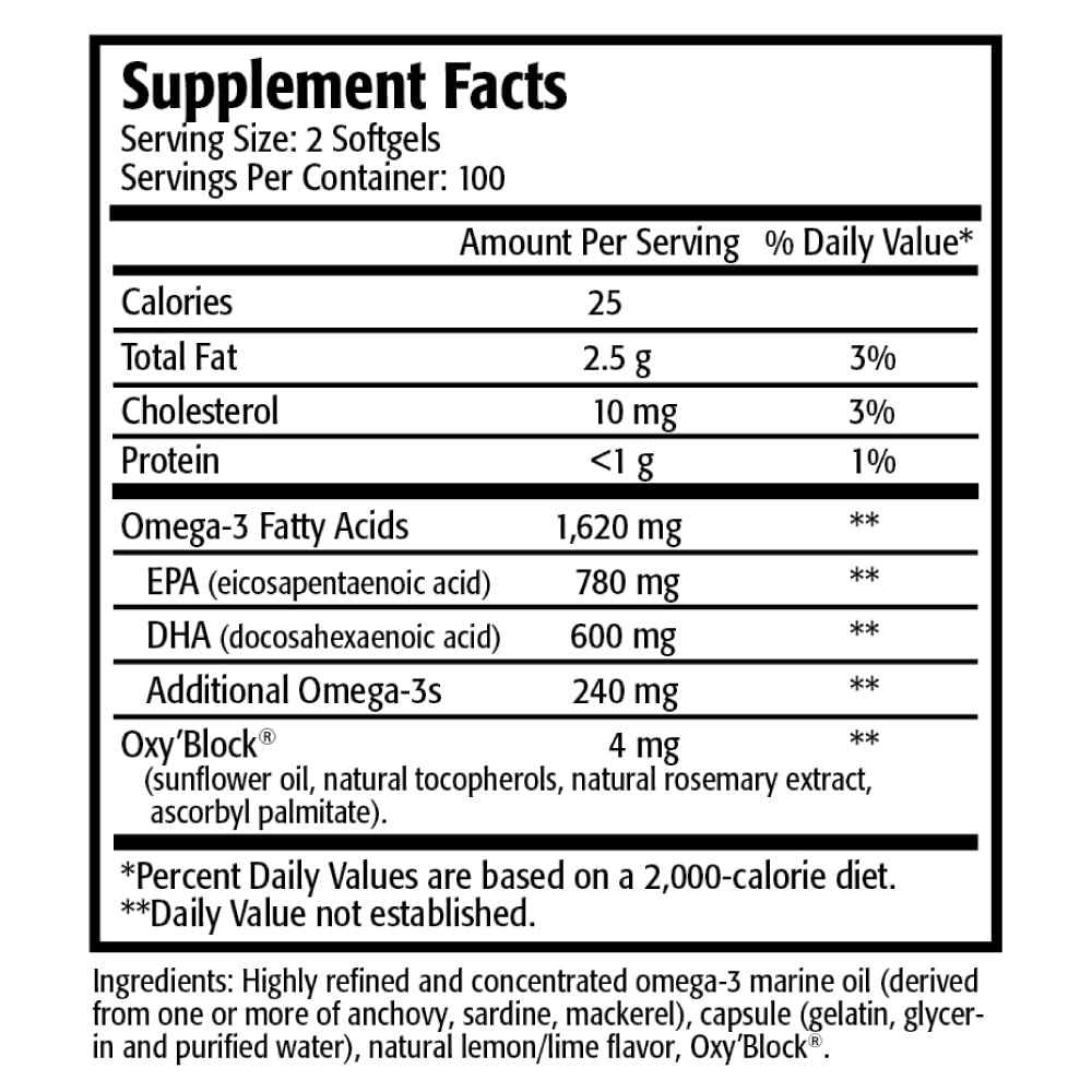 Res-Q 1250 Omega-3 Fish Oil Capsules 540 Capsules
