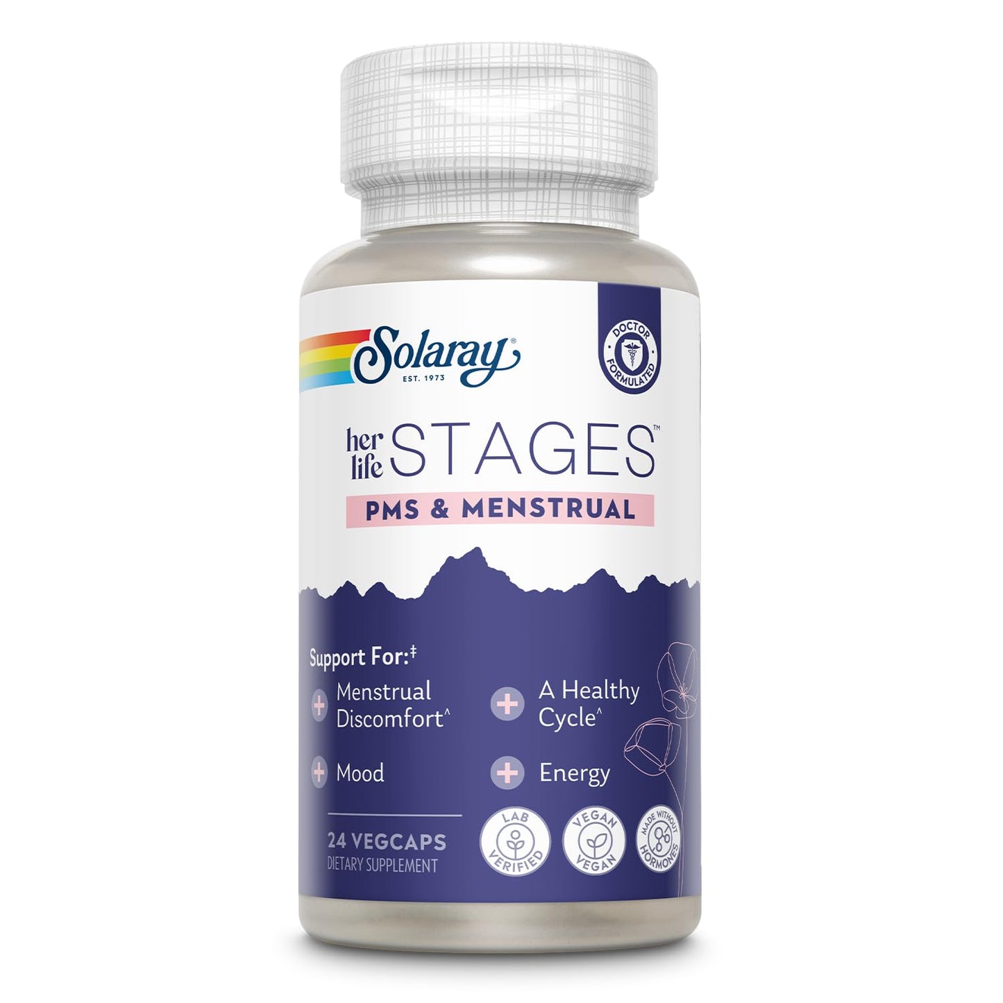 Solaray PMS & Menstrual Life Stages Capsules 24
