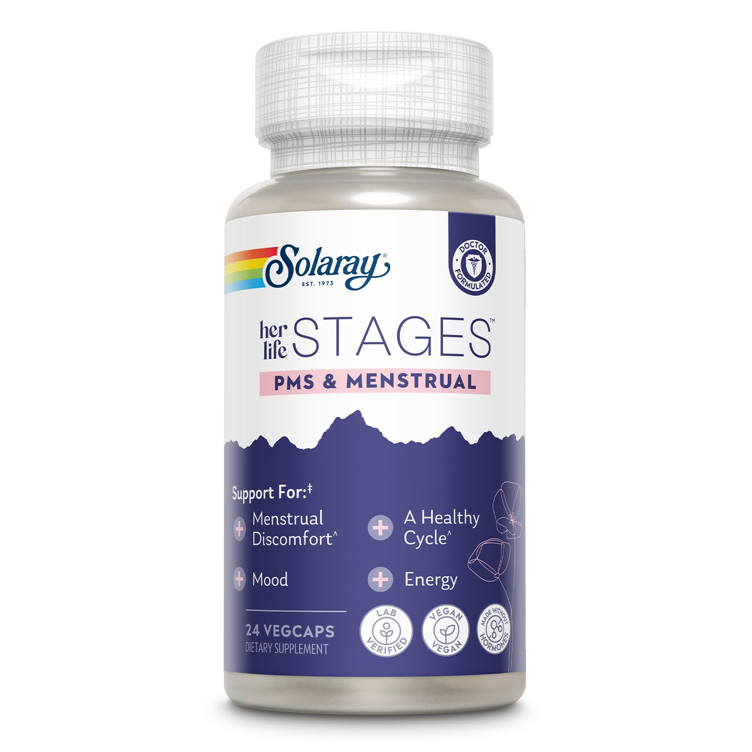 Solaray PMS & Menstrual Life Stages Capsules 24