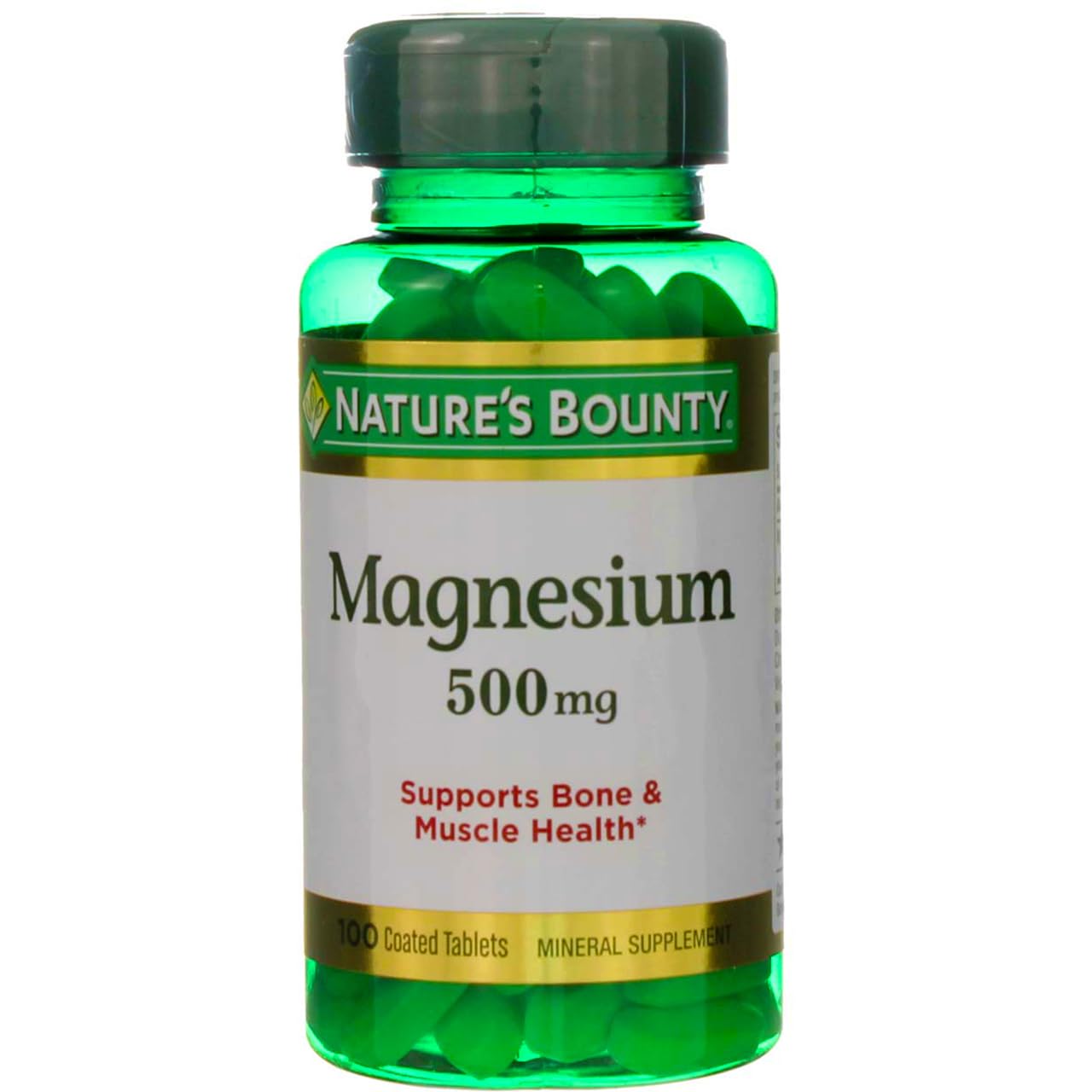 Nature's Bounty Magnesium 500 mg Tablets 200 Count