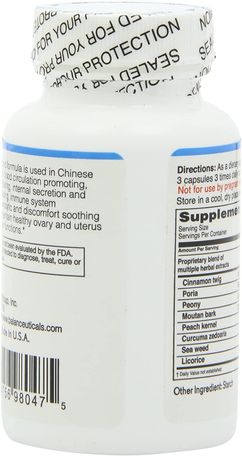 Balanceuticals Ovary & Uterus Clean 500 mg Dietary Supplement Capsules, 120 Capsules