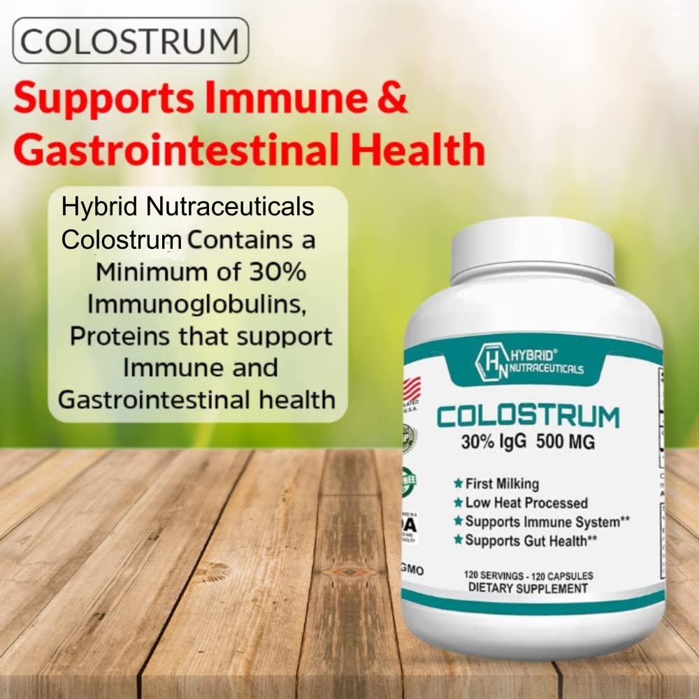 Hybrid Nutraceuticals Bovine Colostrum Supplement Capsule 240 Capsules