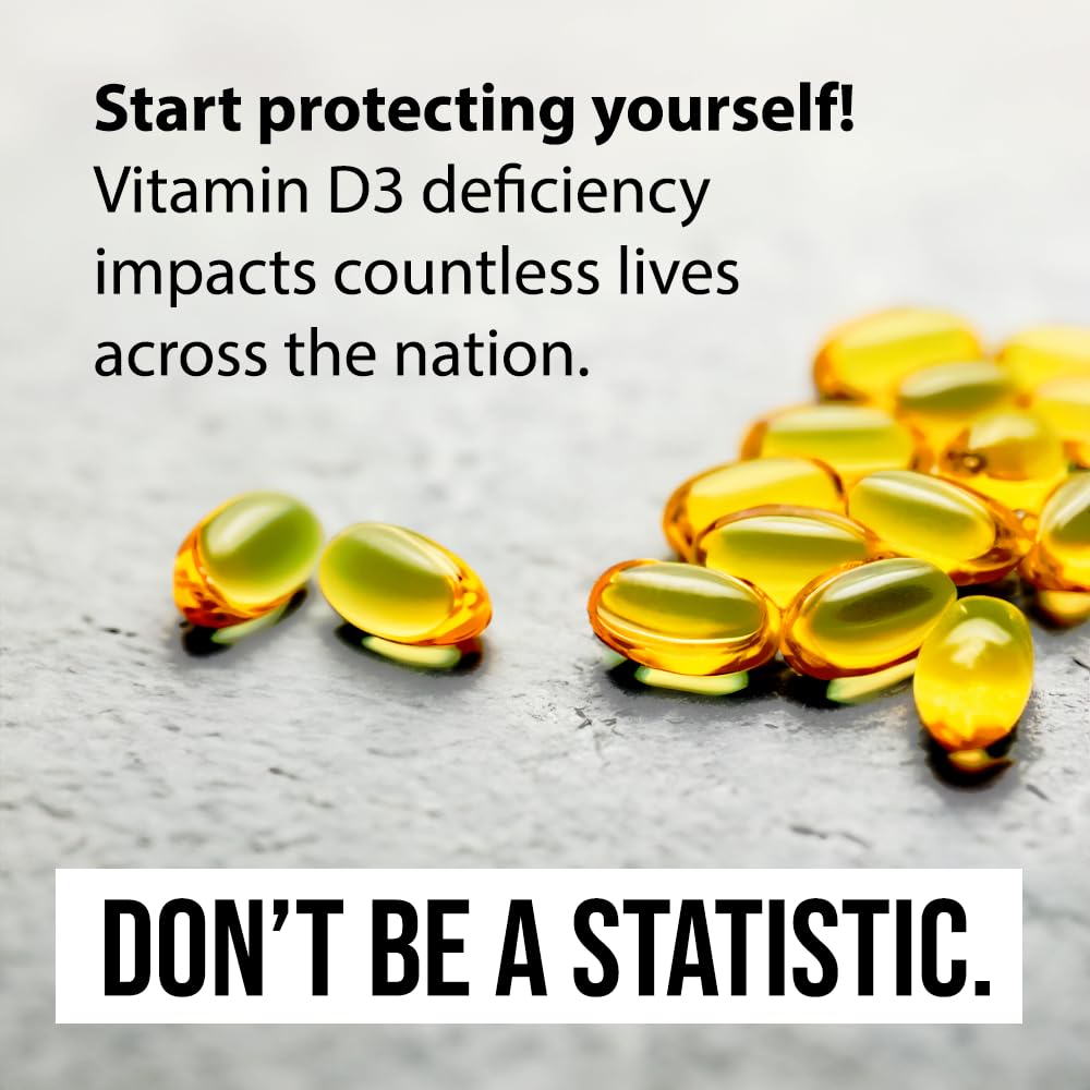 Wellness Warrior Vitamin D3 125mcg (5,000 IU) Softgels, 30 Count