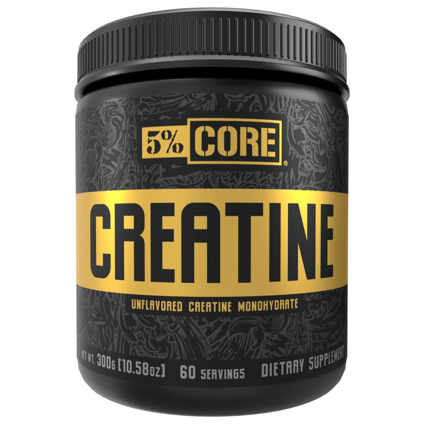 5% Nutrition Core Creatine Micronized Creatine Monohydrate Powder 10.58 Ounce