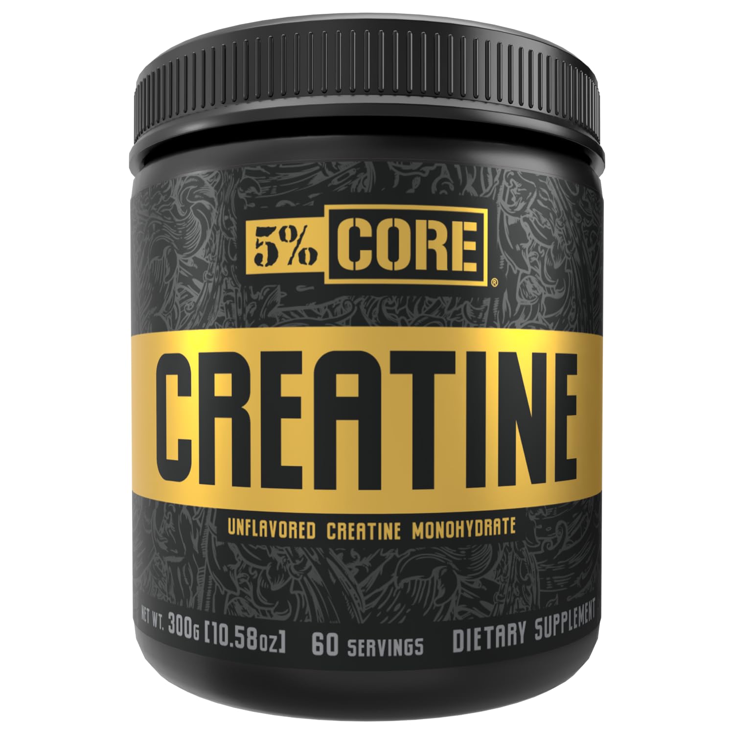 5% Nutrition Core Creatine Micronized Creatine Monohydrate Powder 10.58 Ounce