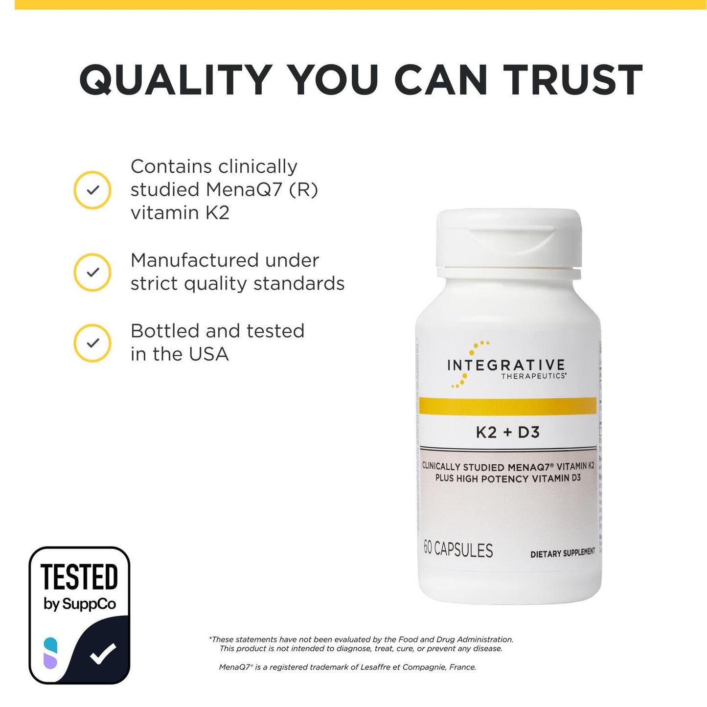 Integrative Therapeutics K2 + D3 60 Capsules