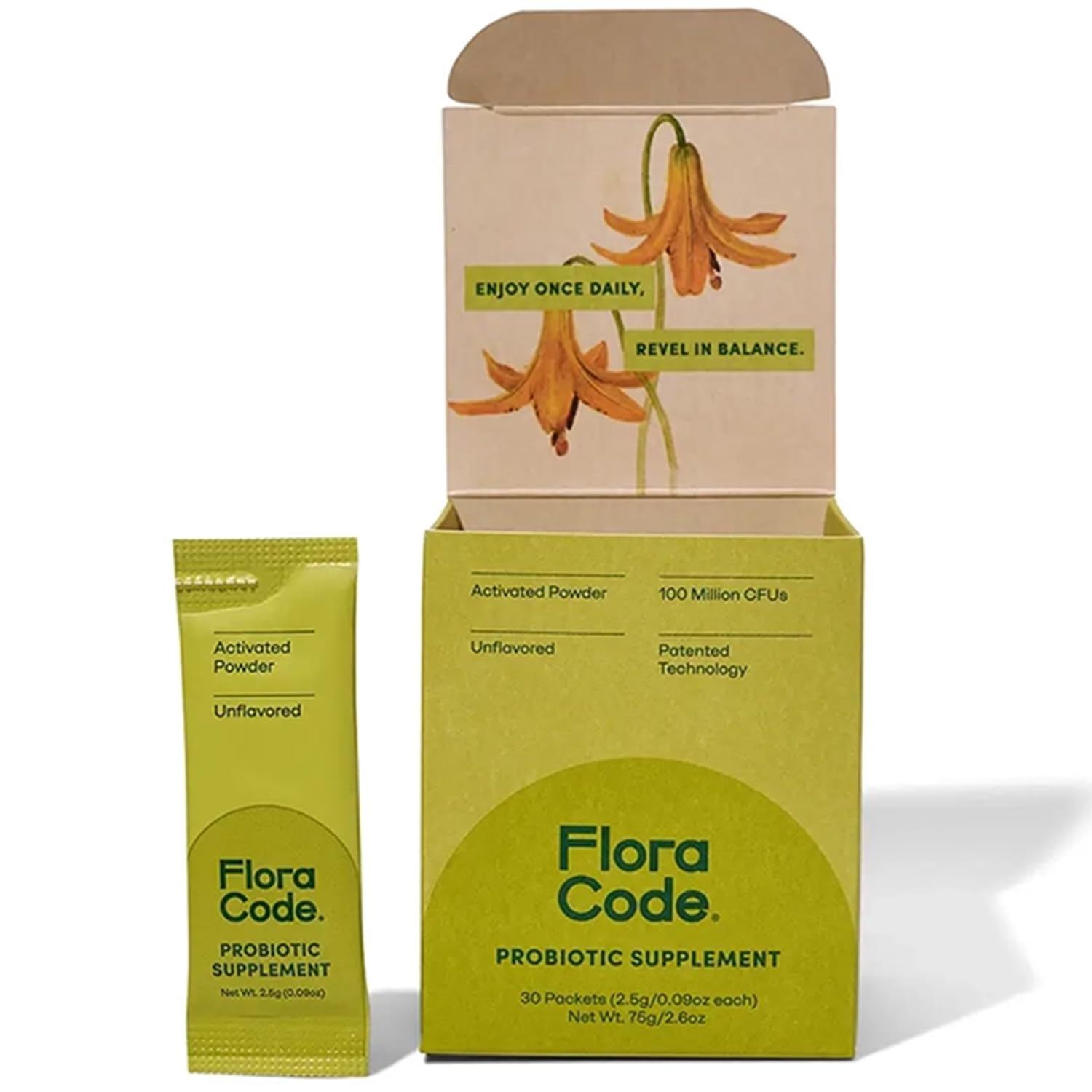 Flora Code Probiotic Powder 4.01 Ounce