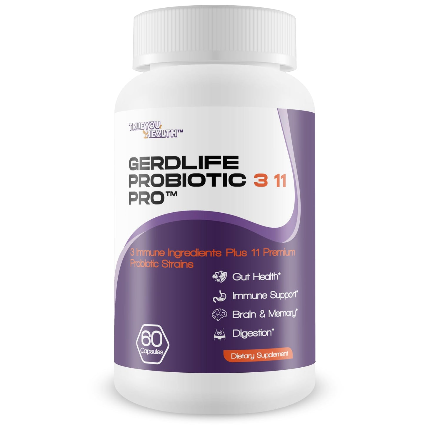 True You Health Gerdlife Probiotic 3 11 Pro Capsule 60 Count