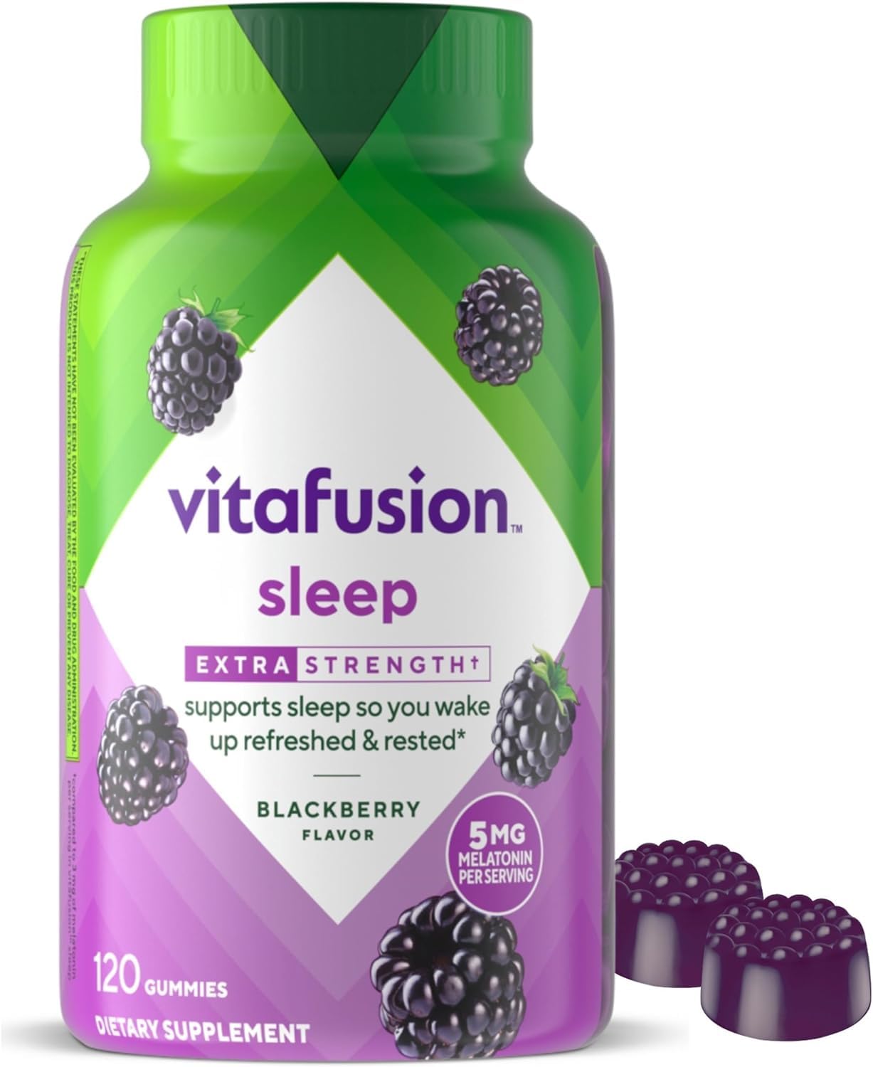 Vitafusion Extra Strength Melatonin BlackBerry Chewables 240 Count