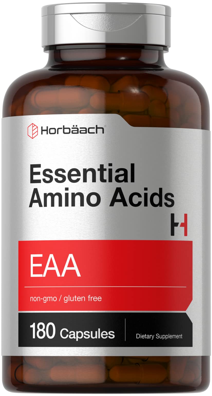 Horbäach Essential Amino Acids Capsules, 180 Count