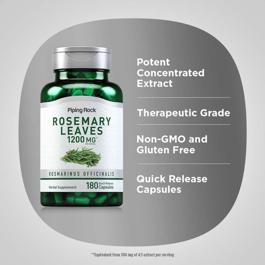 Piping Rock Rosemary Leaves Capsules 180 Count